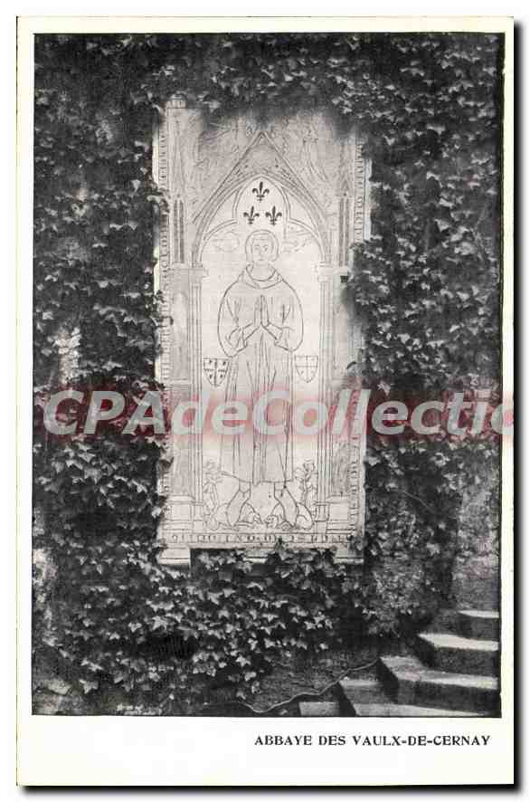 Abbaye des Vaulx-de-Cernay — monument religieux entouré de lierre — CPAdeCollection
