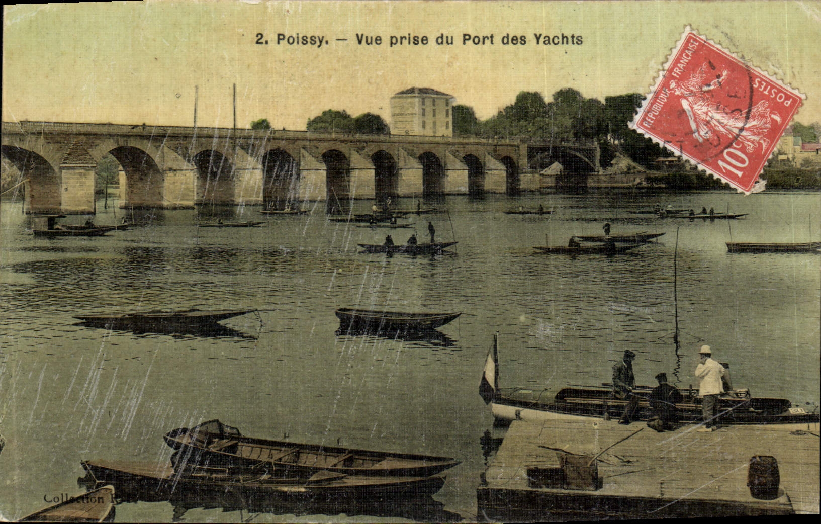 Poissy — Vue prise du Port des Yachts — Collection P