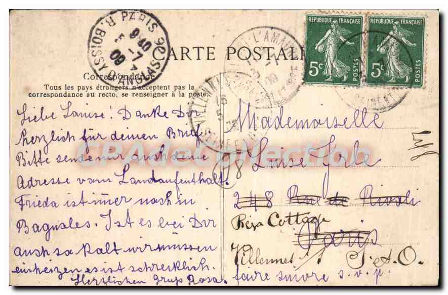 Dintorni di MONTFORT — Castello d'Aigremont — Editore Rabourdin — Verso