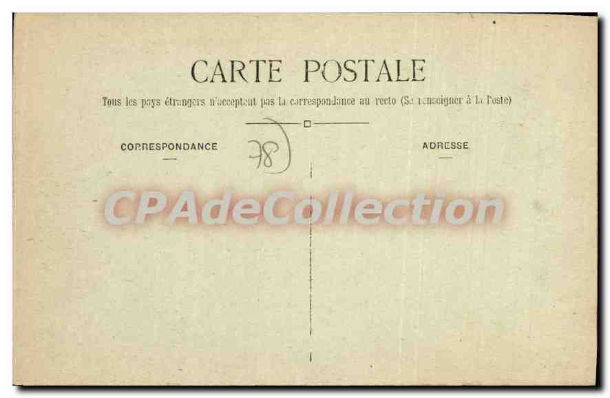 CPA Vallee de Chevreuse Chateau de Meridon Cote des Remparts — Rückseite