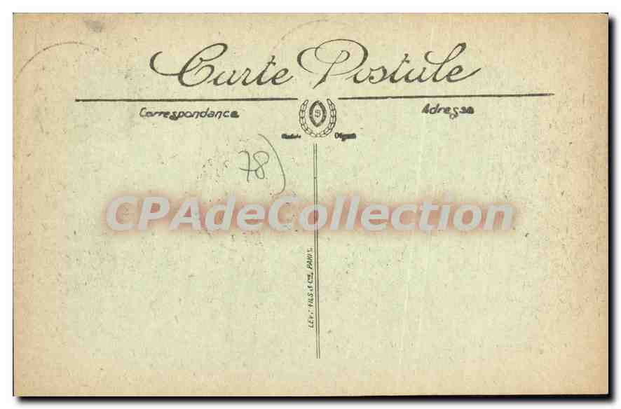 Versailles — Rue des Réservoirs, Hôtel Vatel, requisitionné pour les délégués Allemands à la Conférence de la Paix — LL — Verso