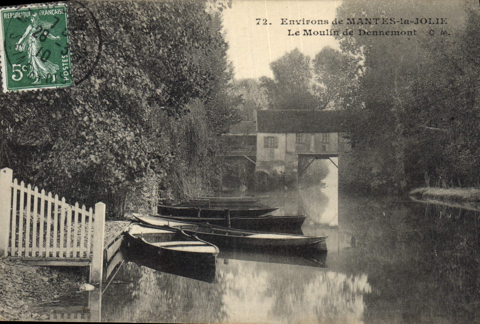 Environs de MANTES-la-JOLIE — Le Moulin de Dennemont — C.W.