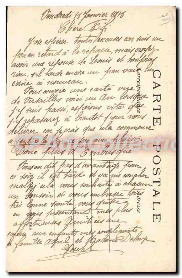 Parc de Versailles — Le Bassin de Latone et les Parterres — CPACollection n°426 — Verso