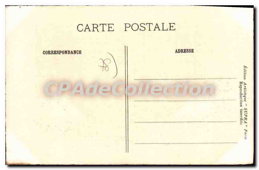 Castillo de Rambouillet — Seine-et-Oise — Edición Artística SUPRA París — Reverso