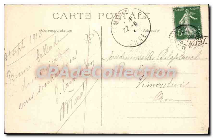 Poissy — L'Île Migneaux. La Vieille Tour — éditeur APRILLE & CIE, n° 58 — Back