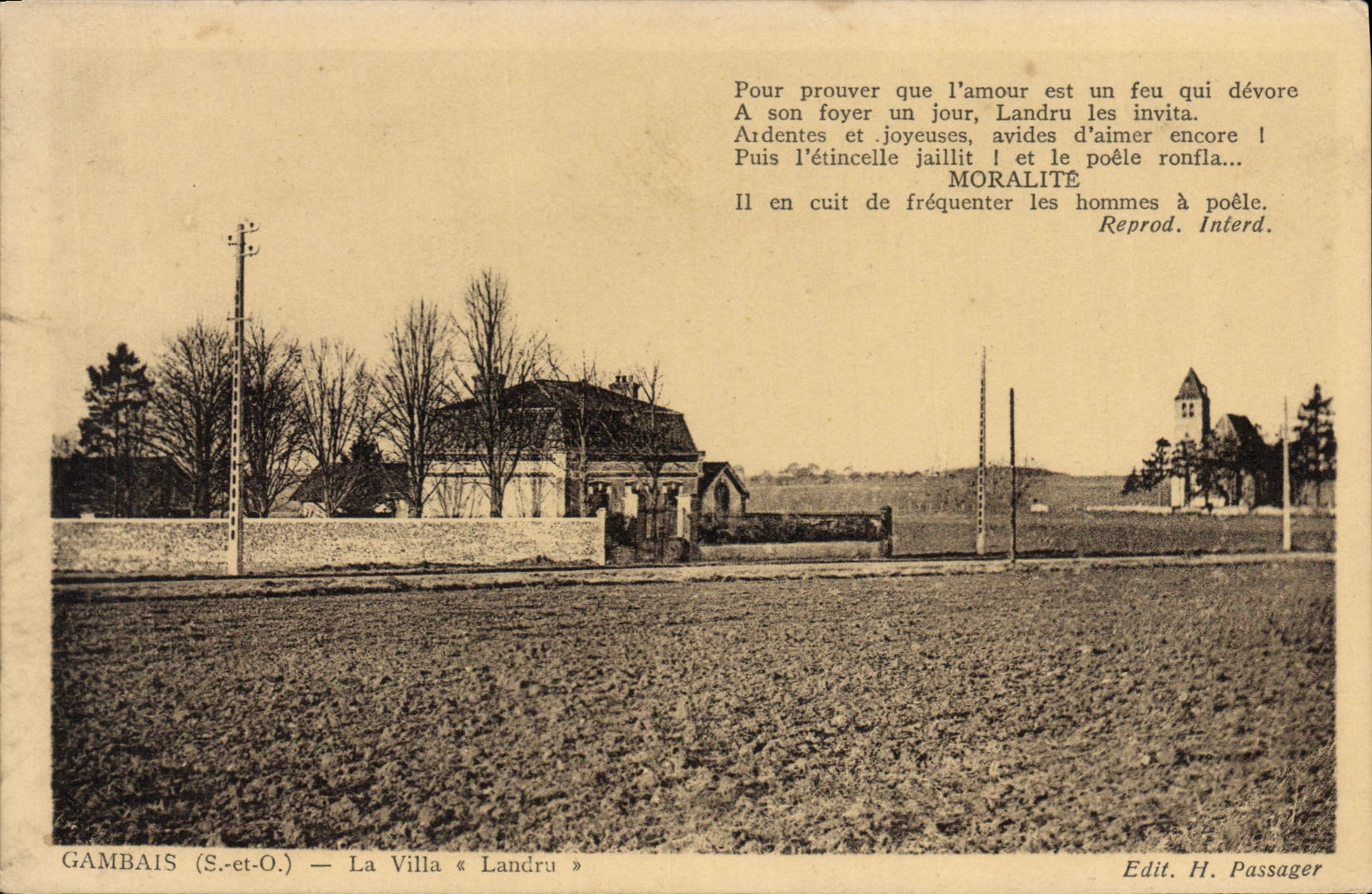 CPA Gambais (S et O) La Vila Landru