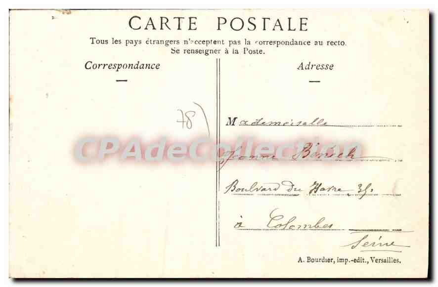 CPA Bougival (S et O) Pont et Ile Bougival — Back