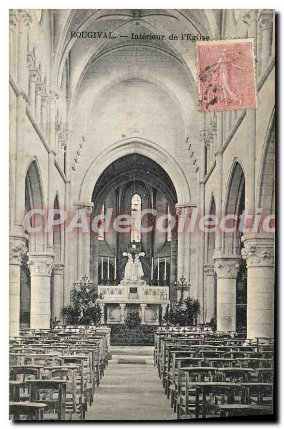 CPA Bougival Interieur de l'Eglise