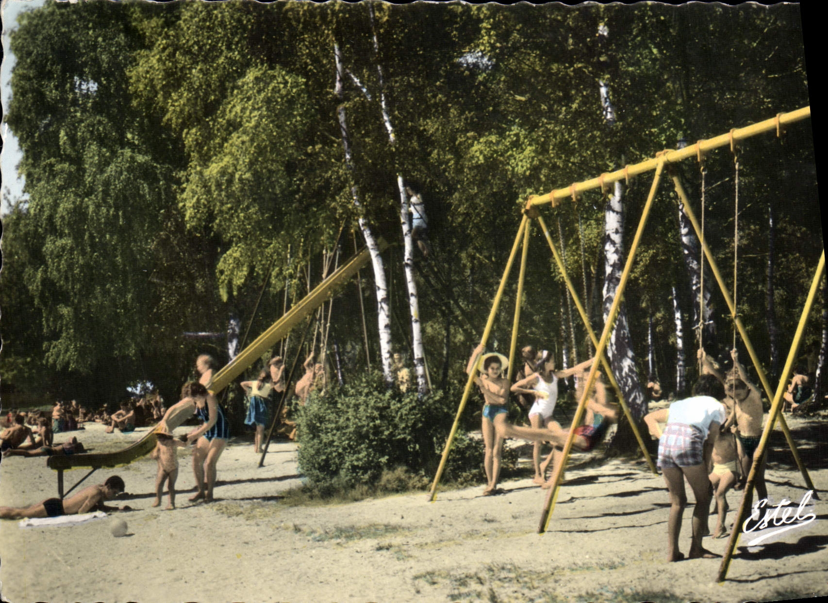 Plage des Etangs de Hollande — Forêt de Rambouillet — Éditeur Estel