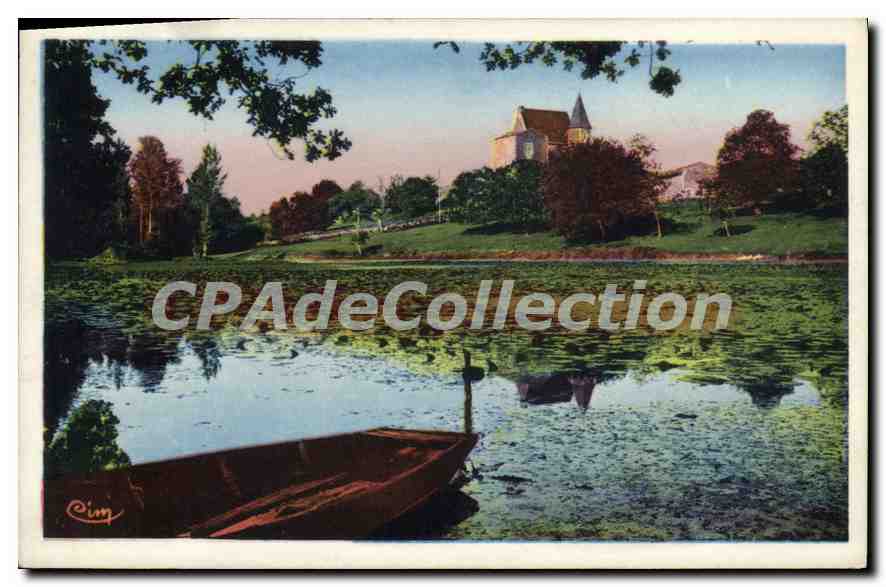 CPA Champdeniers (Deux Sevres) Neuf Chaise le Chateau et l'Etang