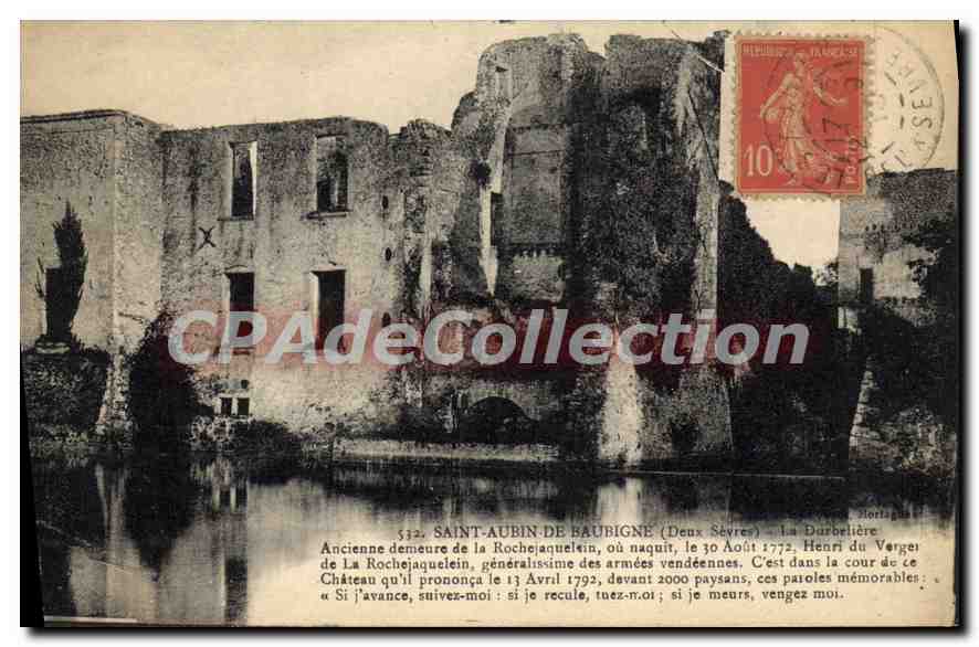 CPA Saint Aubin de Baubigne (Deux Sevre) La Durbeliere Niort Le Donjon