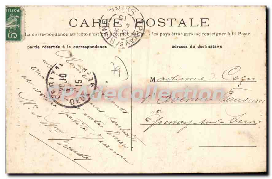 CPA Notre Dame de Beauchene (Deux Sevres) Chapelle de la Sainte Vierge — Rückseite