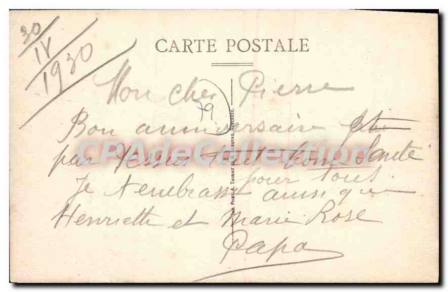 CPA La Celle Le Chateau et l'Eglise — Rückseite