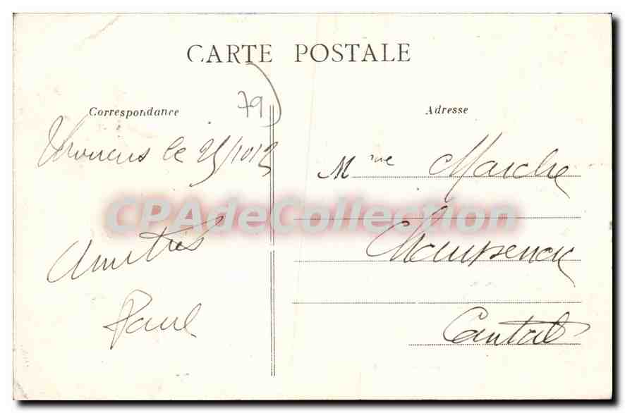 Thouars (D.-S.) — Le Château bâti sous Louis XIII par Marie de la Tour, Maison de Force depuis 1871 — Dando-Berry 614 — Reverso