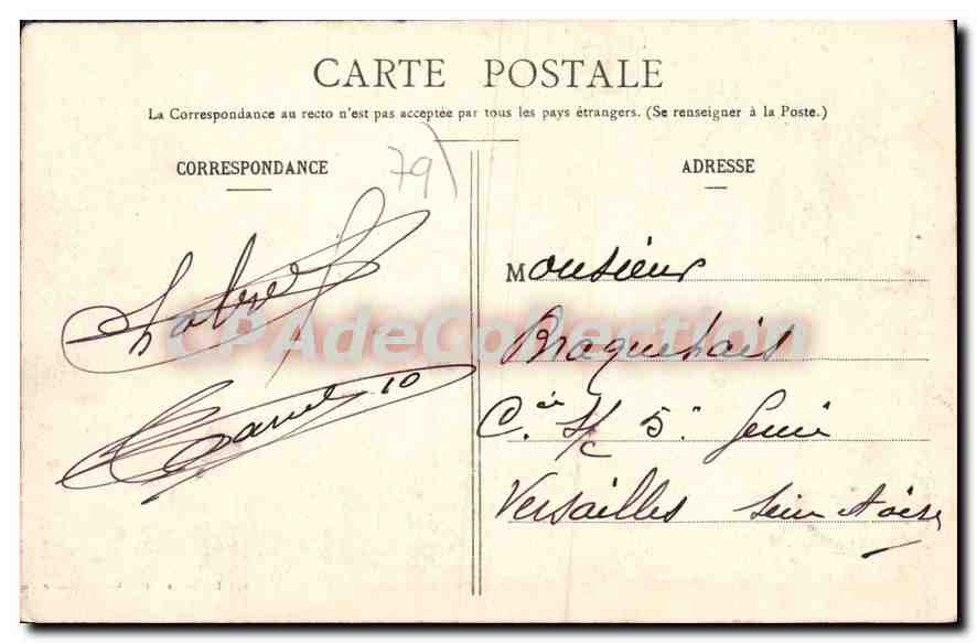 Thouars - Vue générale du Château (côté Sud) - Phot. Laslandes - Lib. Vve Delaharre — Verso