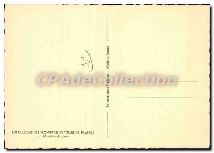 Blasons de Poitou-Charentes — Saint Maixent, Châtellerault, La Roche-sur-Yon, Pontenay-le-Comte, Parthenay, Poitiers, Niort — par Maurice Jacquez — Reverso