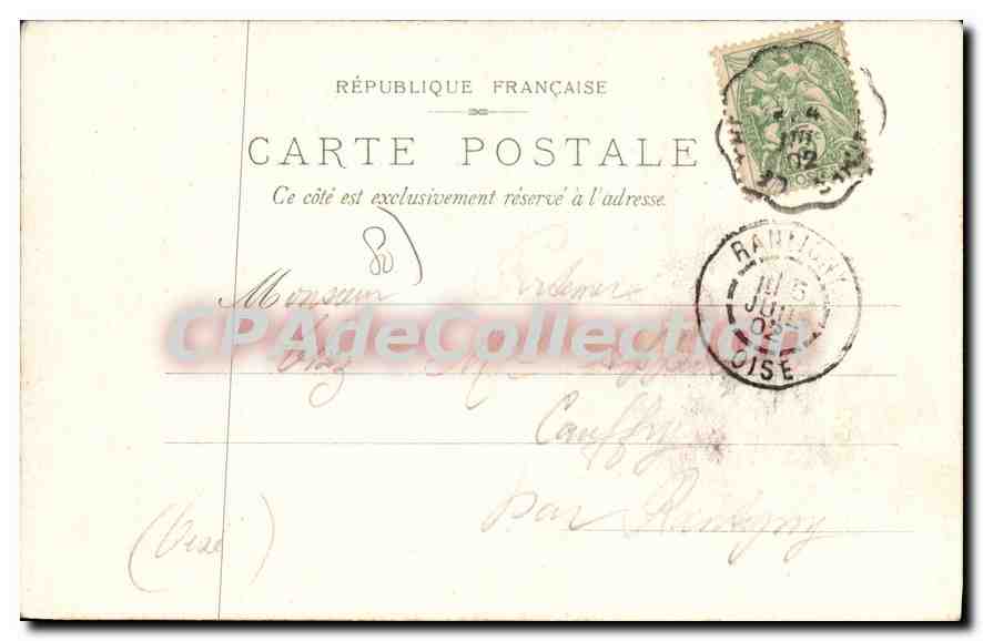 La Plage — Mers — éditeur: Steinmetz & Co. Frémat & Cie, Berlin, n° 869 — Verso