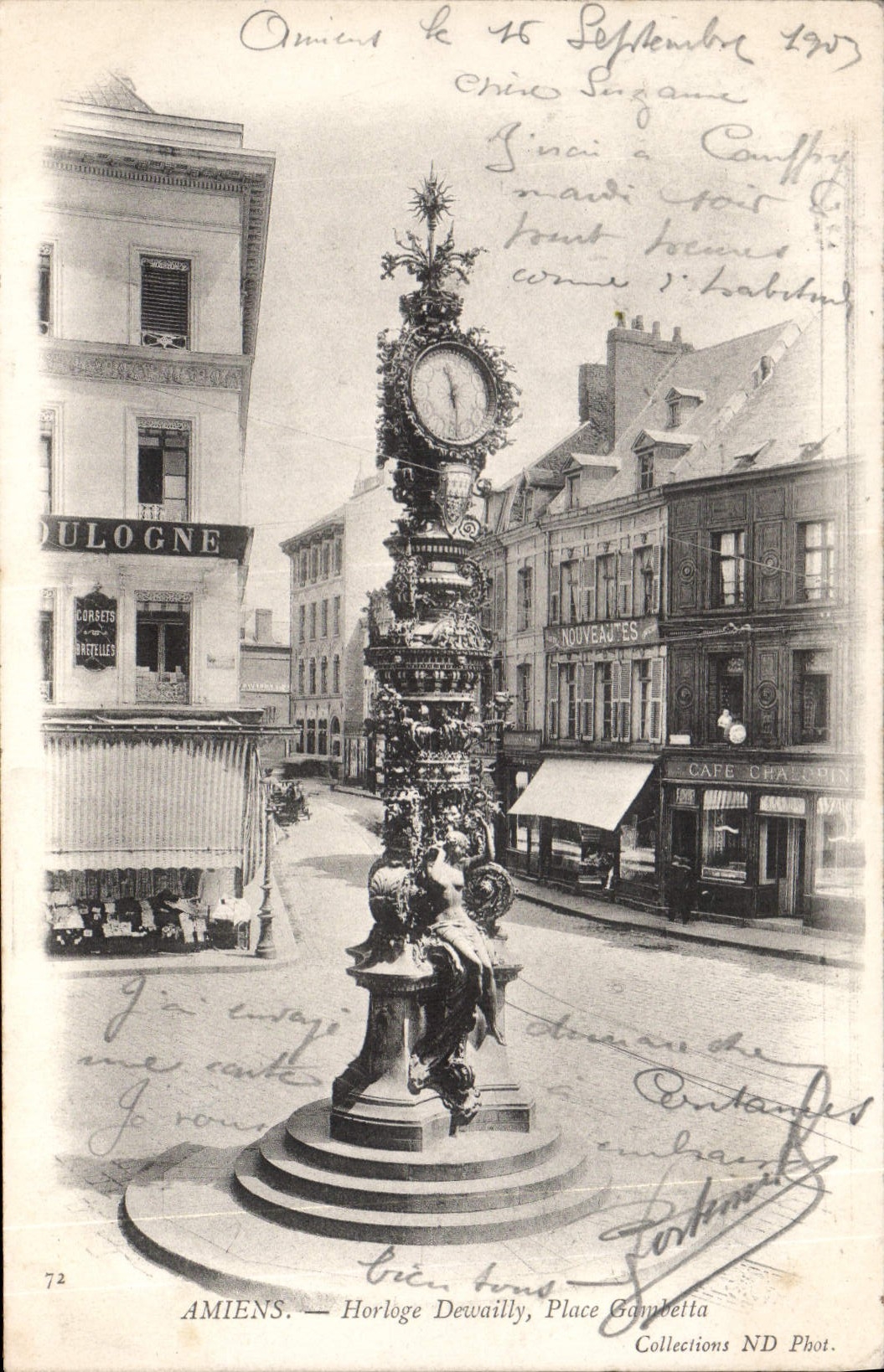 Amiens — Horloge Dewailly, Place Gambetta — Collections ND Phot. n°72