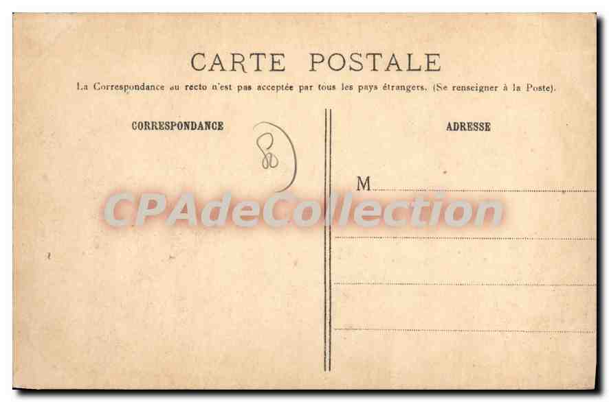 CPA Albert (Somme) Guerre de 1914 Un coin du Pays bombarde — Rückseite