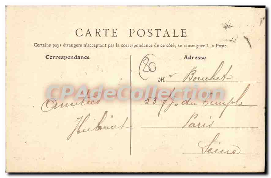 Amiens. Le Bassin de la Holoie — B. F., PARIS, n°11 — Verso