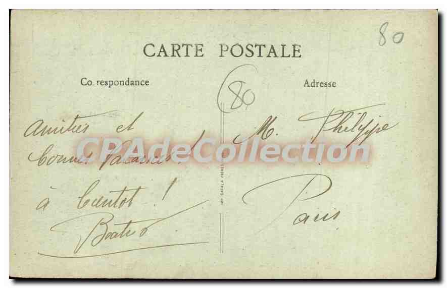 CPA Le Nouvion Domaine de Guise Fontaine Amelie — Back
