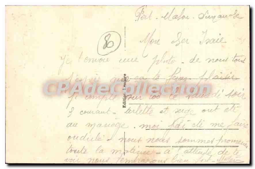 CPA Fort Mahon Plage La Plage etles Chalets — Back