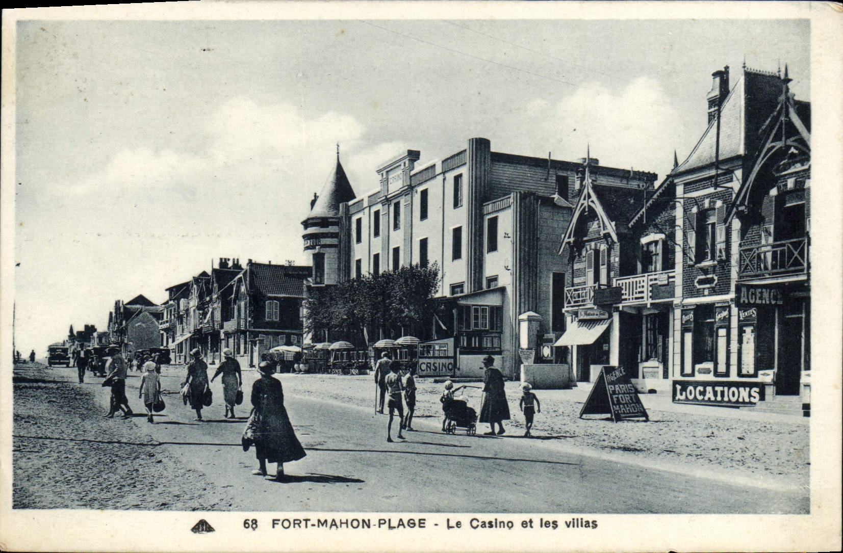 CPA Fort Mahon Plage Le Casino et les Villes