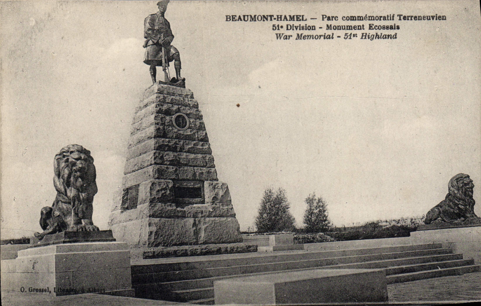 Beaumont-Hamel — Parc commémoratif Terreneuvien — O. Grossel, Librairie d'Albert