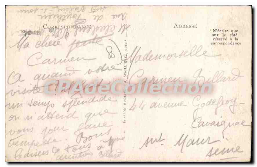 CPA Saint Valery sur Somme Rentree des Sauterelliers — Verso
