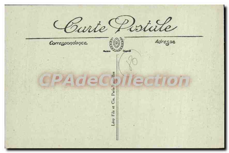 CPA Abbeville Rue Saint Jean des Pres et Monument du Chevalier de la Barre — Verso