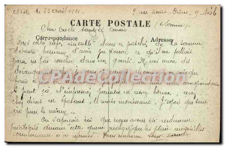 CPA Nelse L'Hopital — Back