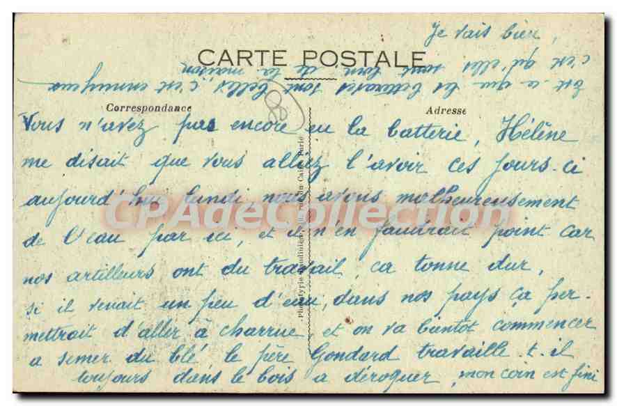 CPA Offensive franco anglaise de la Somme — Back