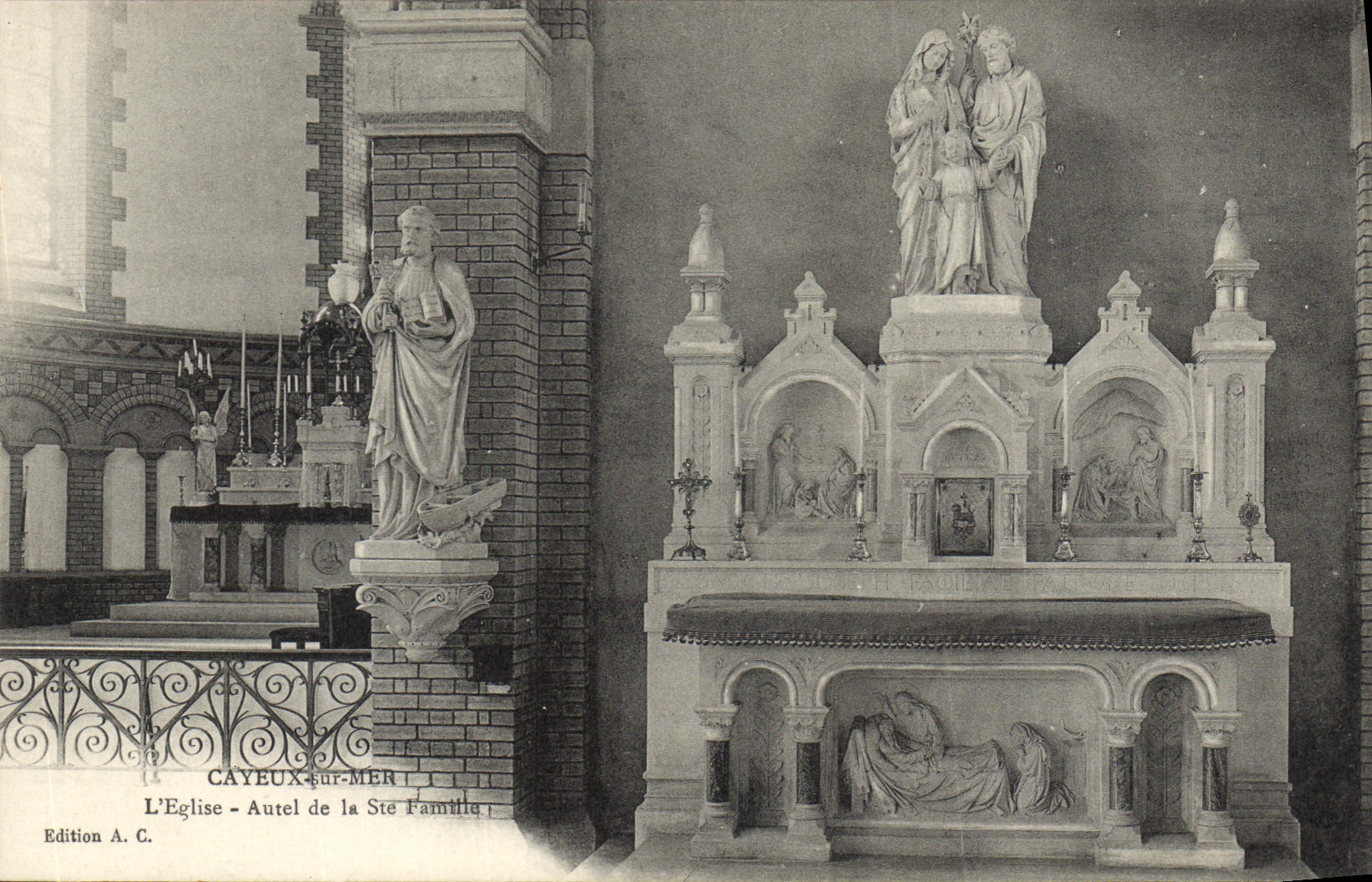CAYEUX-sur-MER — La Iglesia — Altar de la Santa Familia — Edición A. C.
