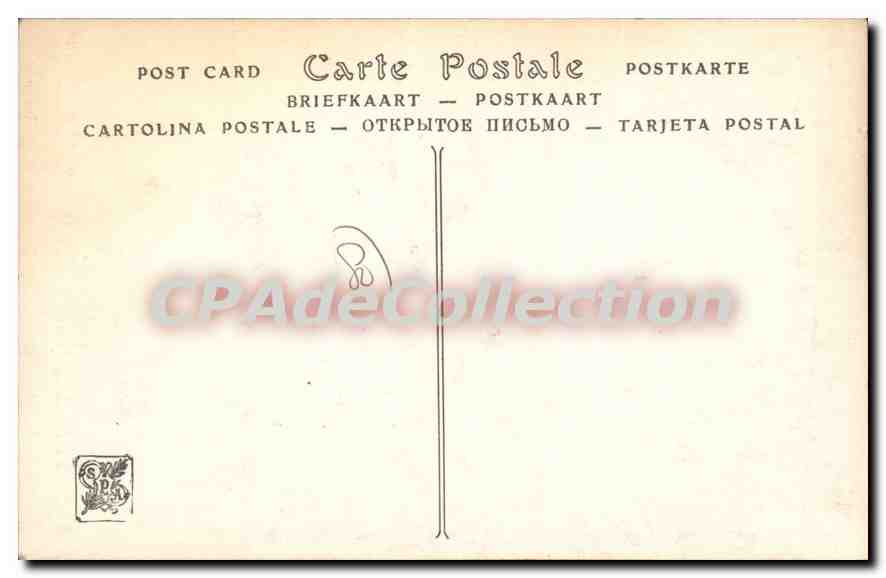 CPA Georges Laugee Societe des Artistes Français — Back