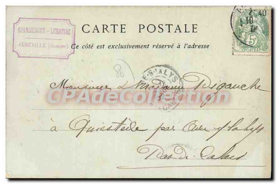 Abbeville — Hôtel Louis XIII, Rue des Lilliers — Collections ND. Phot. 1903 — Verso