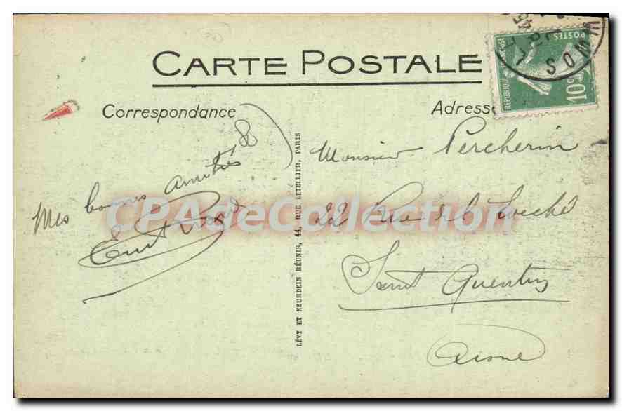 Le Crotoy — Les anciens remparts — ND. — A la Petite Matelotte. — Verso
