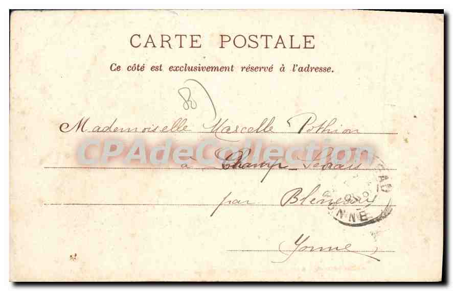 CPA Peronne La Porte de Paris et les Grands Moulins — Back
