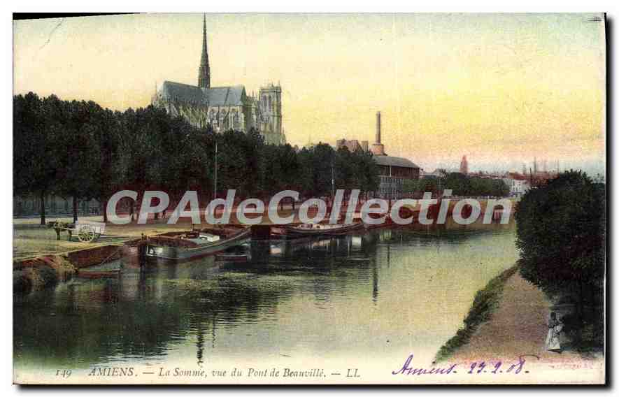 Amiens — La Somme, vue du Pont de Beauvill — LL