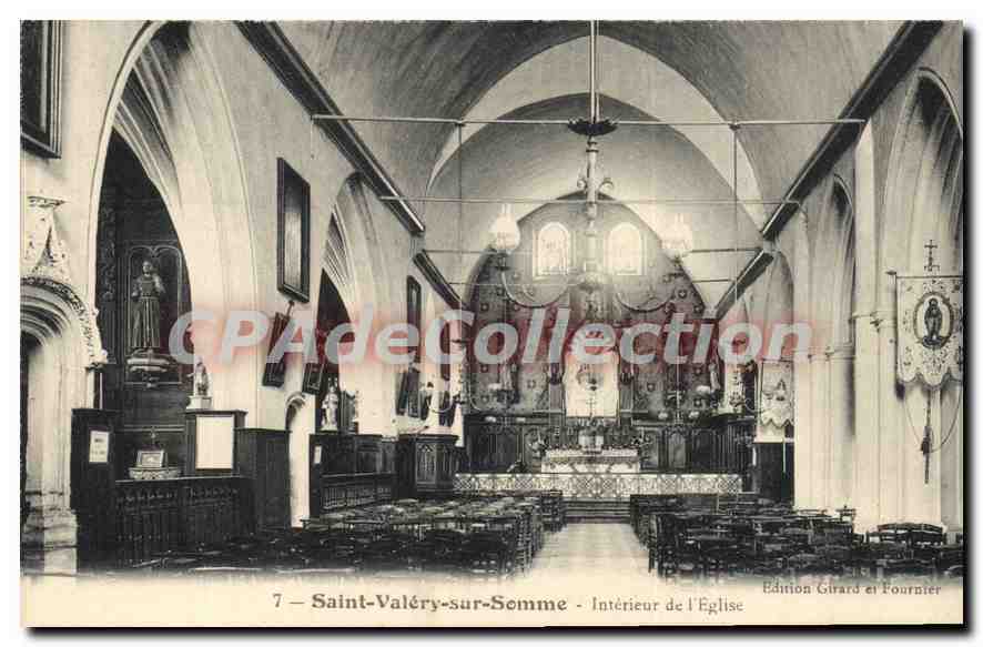 Saint-Valéry-sur-Somme — Intérieur de l'Église — Édition Girard et Fournier