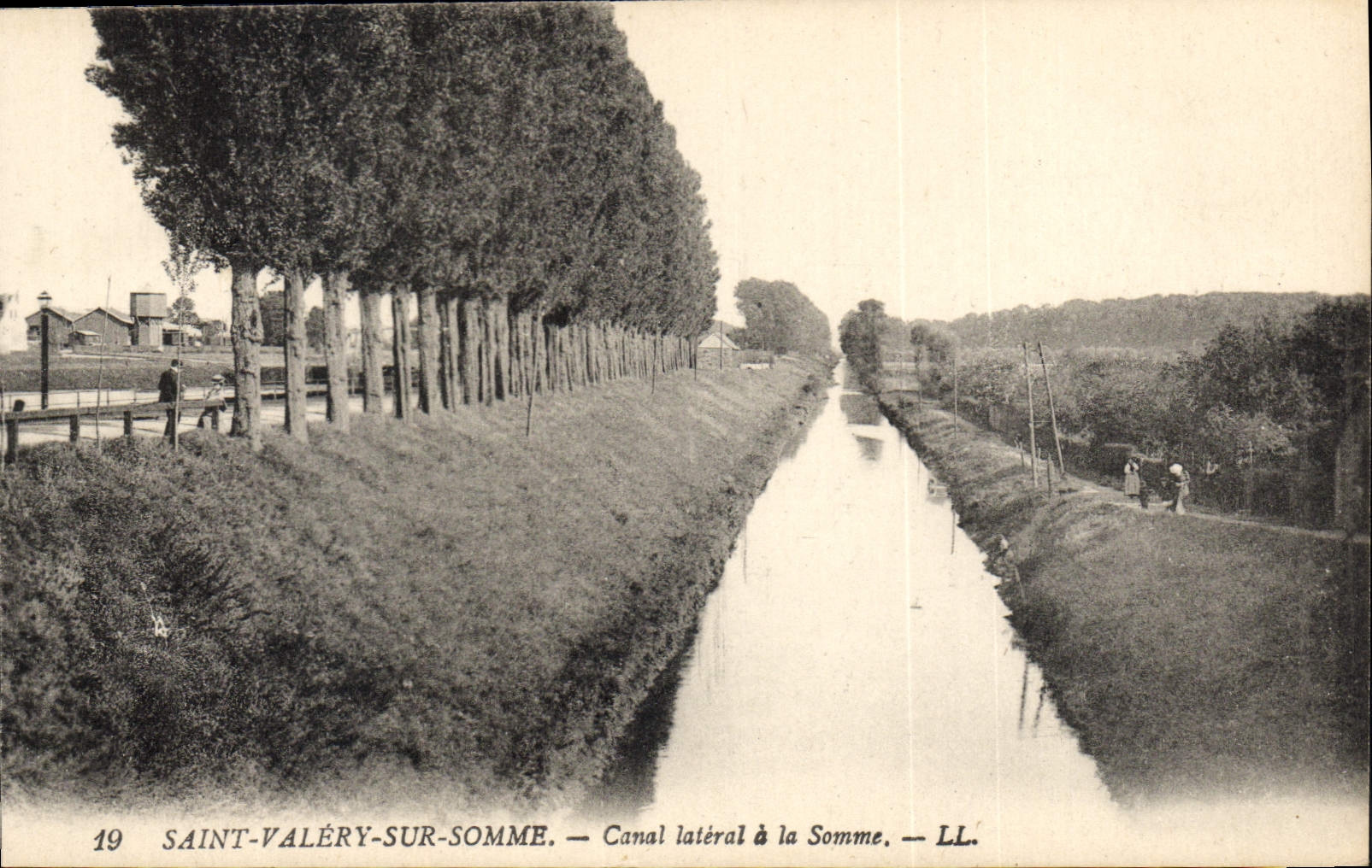 CPA Saint Valery sur Somme Canal latéral a la Somme