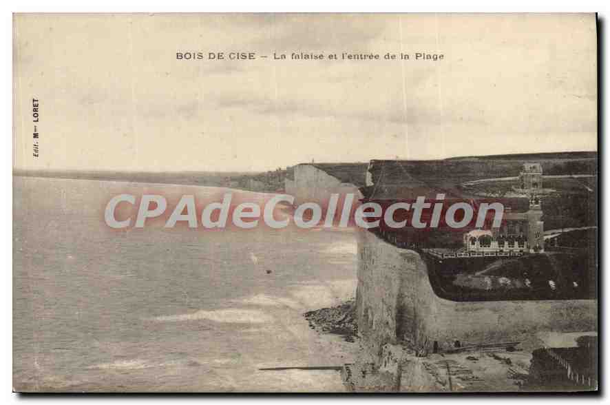 CPA Bois de Cise La falaise et l'entree de la Plage