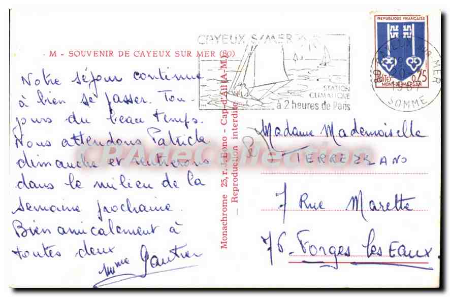 CAYEUX SUR MER — plage et station climatique — reproduction interdite — Reverso