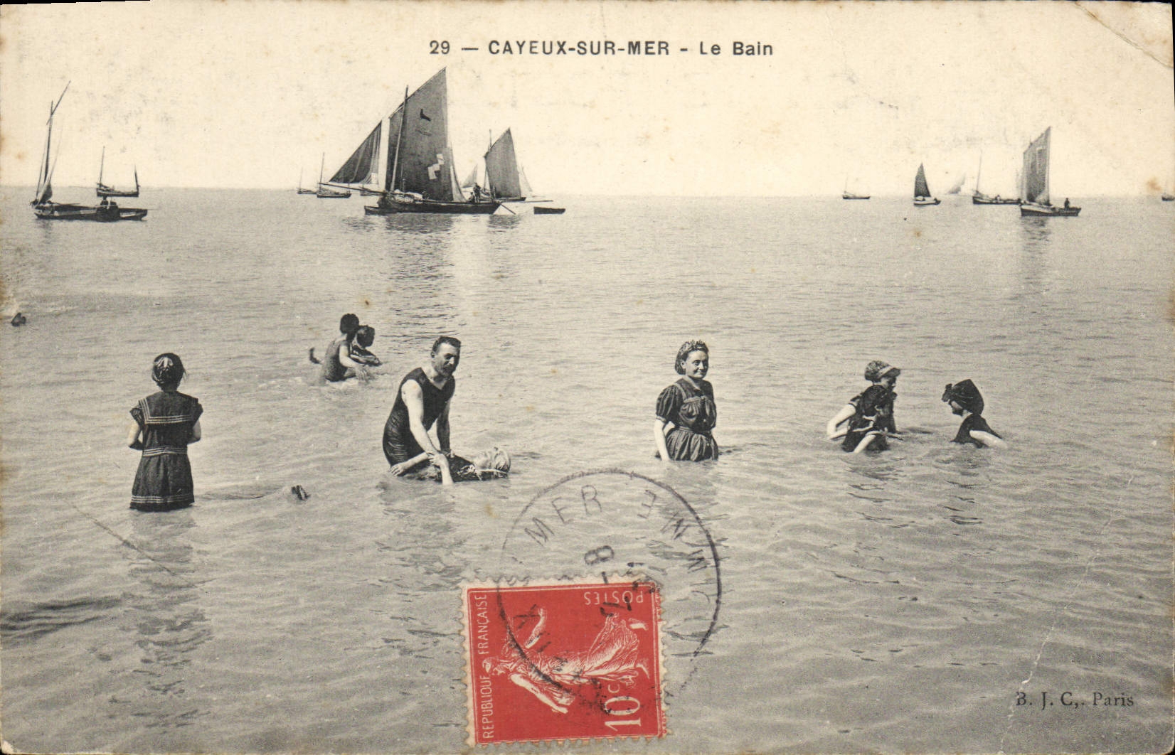 CAYEUX-SUR-MER — Le Bain — B. J. C., Paris