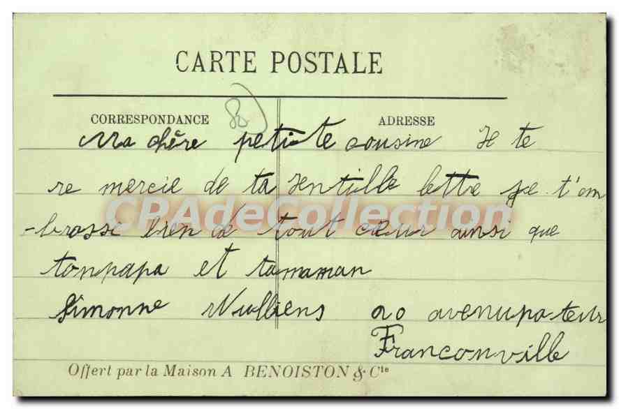 CAYEUX — Le Casino et les Villas du Centre — LL. — Verso