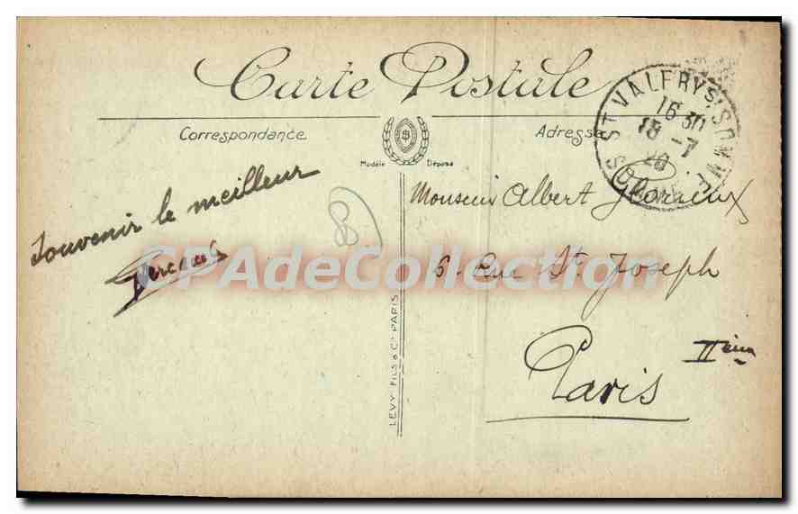 SAINT-VALÉRY-SUR-SOMME — Avenue de la Gare — LL. — Publisher LL. — Back