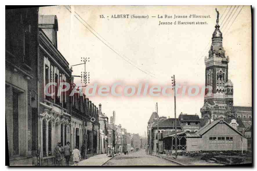 CPA Albert (Somme) La Rue Jeanne d'Harcourt