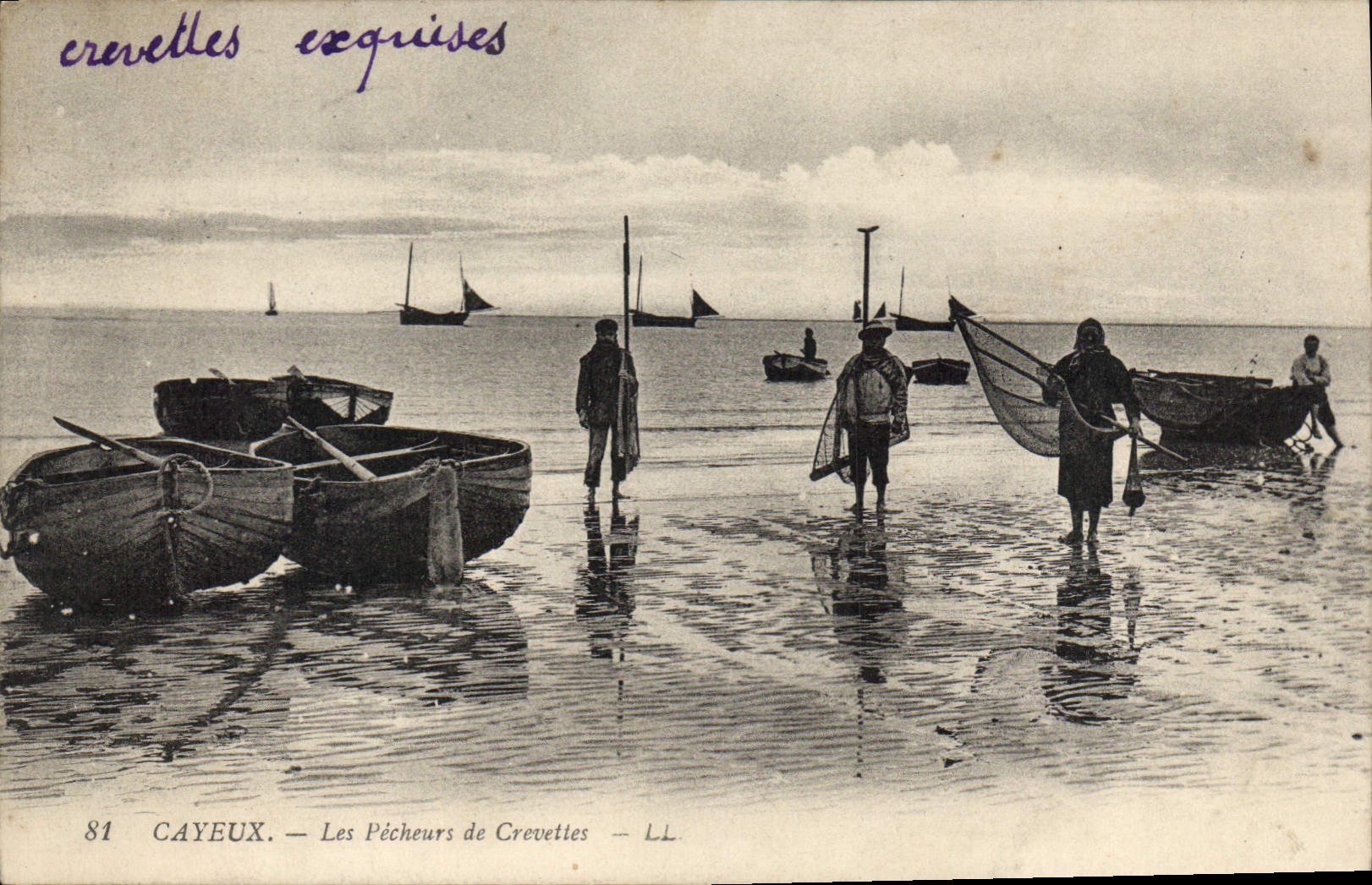 CAYEUX — Les Pêcheurs de Crevettes — LL