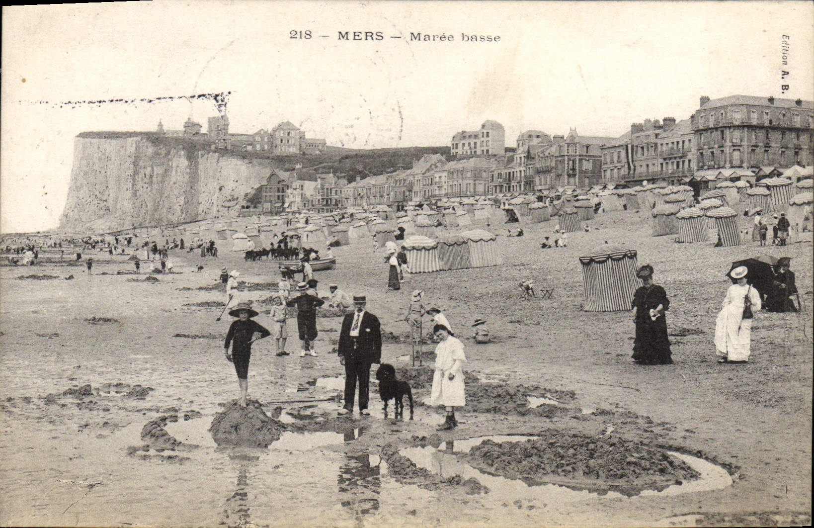 Mers — Marée basse — Édition A. B. n° 218 - Recto