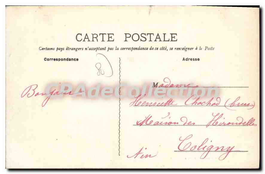Villa des Pins, Bois Brighton — Collection Bergeron à Cayeux — Verso