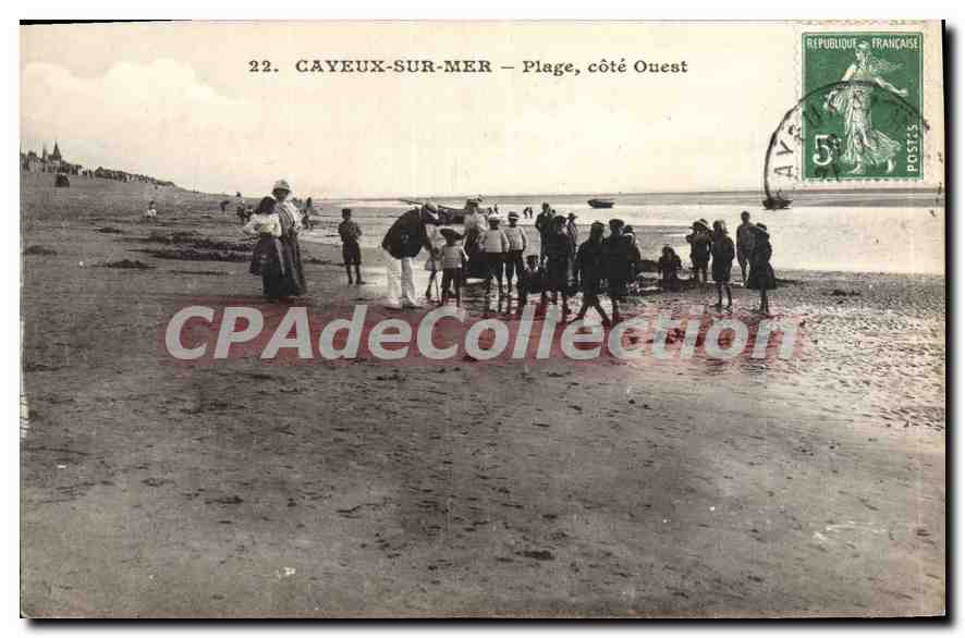 CAYEUX-SUR-MER — Plage, côté Ouest — Collection privée